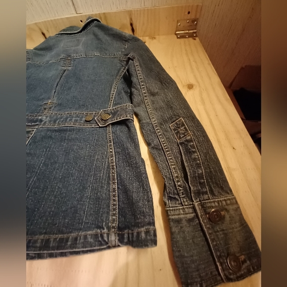 Levi Strauss Signature Ladies Button Front Jean Jacket-Name Detailing, SP - Picture 9 of 12